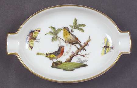 Rothschild Bird (RO) 3" Oval Ashtray with Lips