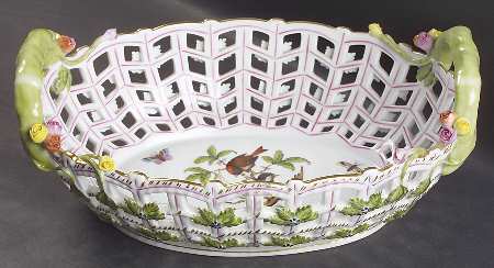 Rothschild Bird (RO) 10" Oval Open Weave Basket