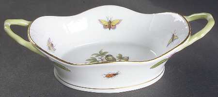 Rothschild Bird (RO) 4" Oval Basket with Handles