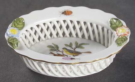 Rothschild Bird (RO) 3" Oval Open Weave Basket