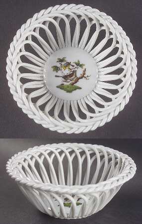 Rothschild Bird (RO) 5" Round Open Weave Basket