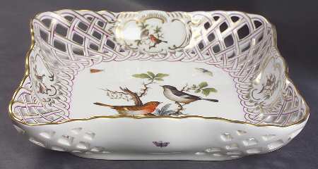 Rothschild Bird (RO) 9" Square Open Weave Basket