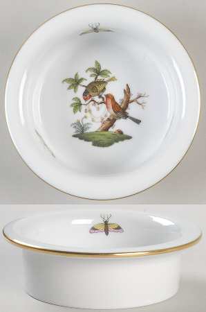 Rothschild Bird (RO) Center Piece for 7 Pc Hors D'Ouevre Set by Herend