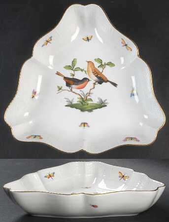 Rothschild Bird (RO) 10" Triangular Vegetable Bowl