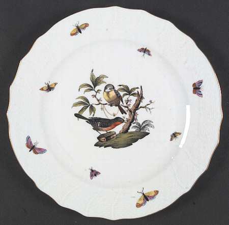 Rothschild Bird (RO) Dinner Plate by Herend