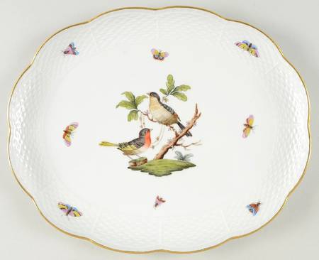 Rothschild Bird (RO) 12" Oval Tray
