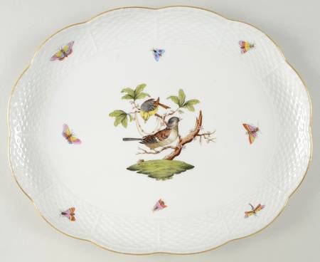 Rothschild Bird (RO) 12" Oval Tray
