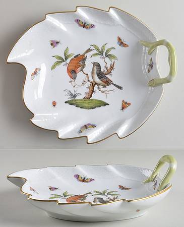 Rothschild Bird (RO) 9" Leaf Dish
