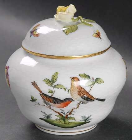 Rothschild Bird (RO) 5" Ginger Jar & Lid