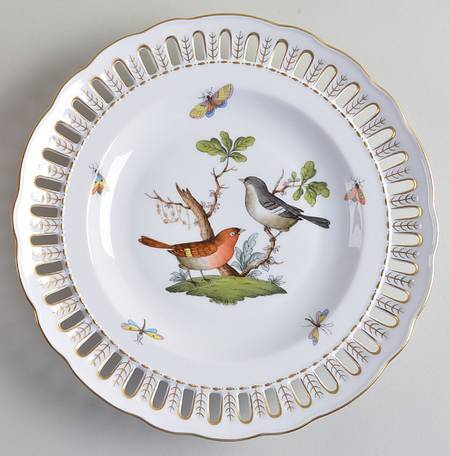 Rothschild Bird (RO) 9" Pierced Plate