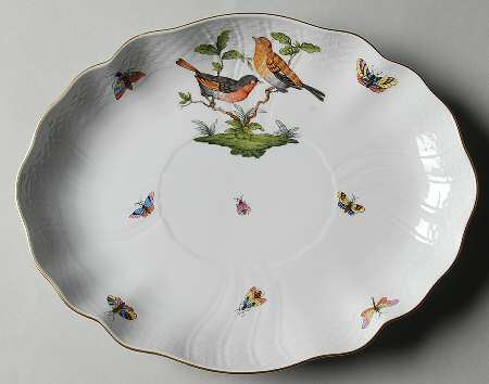 Rothschild Bird (RO) 10" Oval Dish