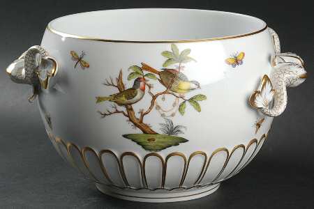 Rothschild Bird (RO) Dolphin Handle & Finial Tureen No Lid