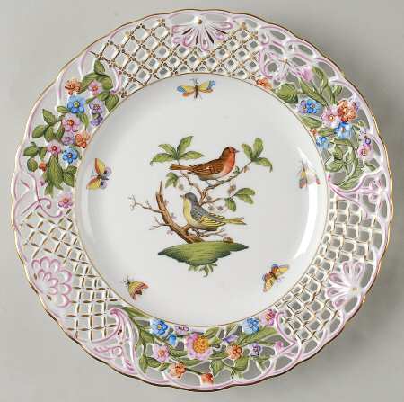 Rothschild Bird (RO) 9" Pierced Plate