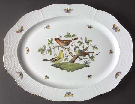 Rothschild Bird (RO) 16" Oval Serving Platter