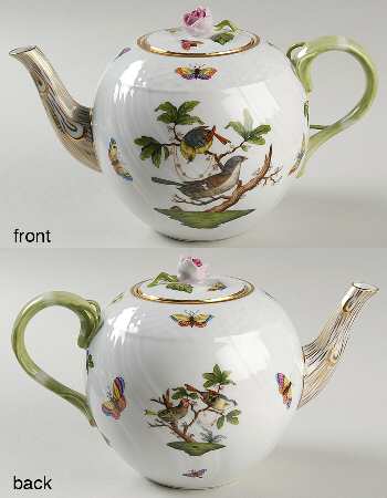 Rothschild Bird (RO) Teapot & Lid