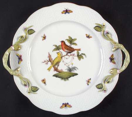 Rothschild Bird (RO) 12" Handled Chop Plate (Round Platter)