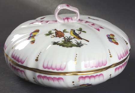 Rothschild Bird (RO) 6" Candy Box with Lid by Herend
