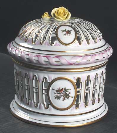 Rothschild Bird (RO) Biscuit Barrel & Lid