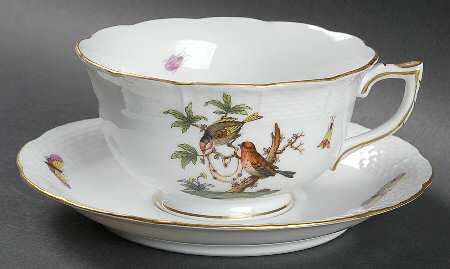 Rothschild Bird (RO) Breakfast Cup & Saucer Set