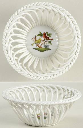 Rothschild Bird (RO) 4" Round Open Waeve Basket