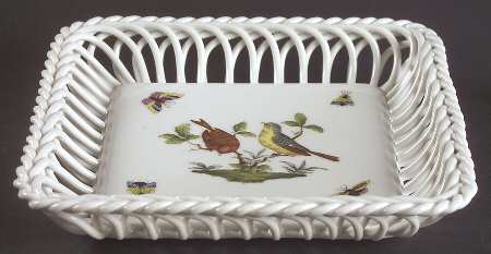 Rothschild Bird (RO) 7" Square Open Weave Basket