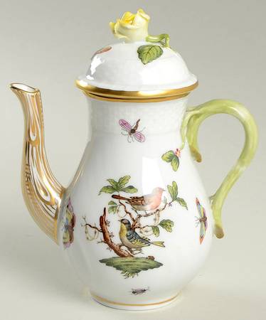 Rothschild Bird (RO) Individual Coffee Pot & Lid