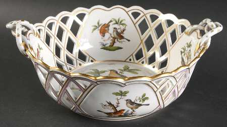 Rothschild Bird (RO) 10" Round Open Weave Basket