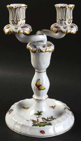 Rothschild Bird (RO) 9" Double Light Candlestick