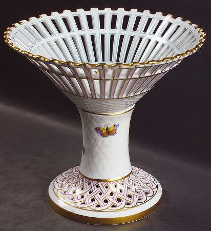 Rothschild Bird (RO) Pierced Foot & Bowl Compote (Height X Width)