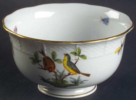 Rothschild Bird (RO) Cranberry Bowl