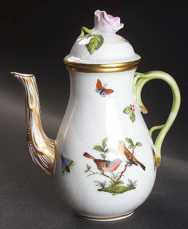 Rothschild Bird (RO) Miniature Coffee Pot & Lid