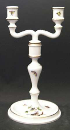 Rothschild Bird (RO) 10" Double Light Candlestick(Uses a Candle Arm)