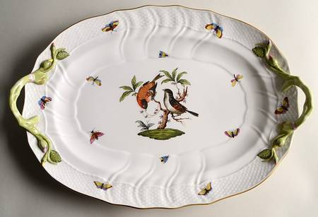 Rothschild Bird (RO) 15" Oval Handled Platter
