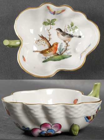 Rothschild Bird (RO) 4" Leaf Dish