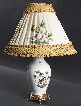 Rothschild Bird (RO) 14" Electric Lamp & Shade