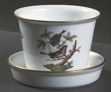 Rothschild Bird (RO) 2" Flower Pot & Underplate