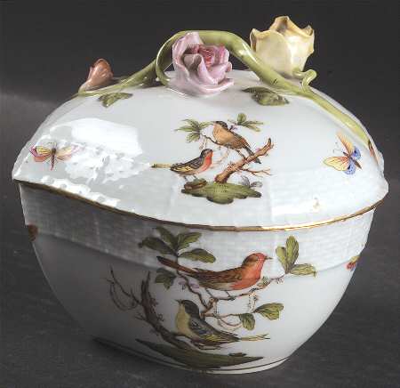Rothschild Bird (RO) Heart Shape Box & Lid