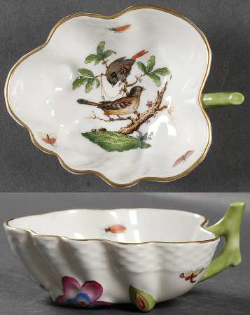Rothschild Bird (RO) 4" Leaf Dish