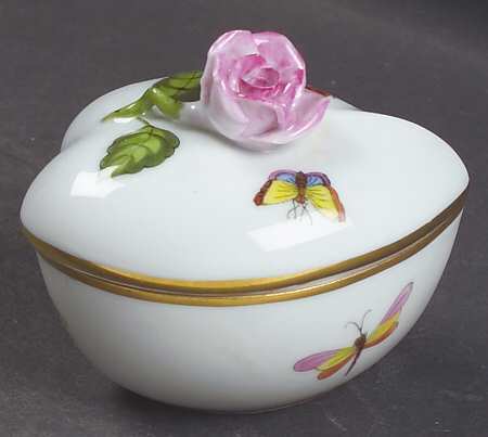 Rothschild Bird (RO) 3" Heart Shape Box & Lid