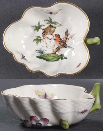 Rothschild Bird (RO) 4" Leaf Dish