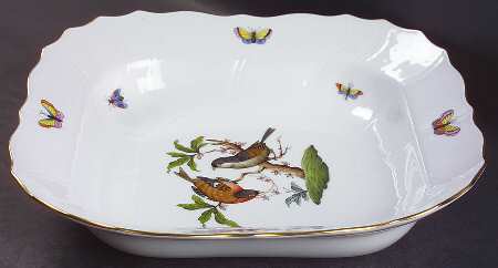 Rothschild Bird (RO) 10" Large Square Fruit Bowl