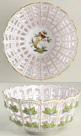 Rothschild Bird (RO) 6" Round Open Weave Basket