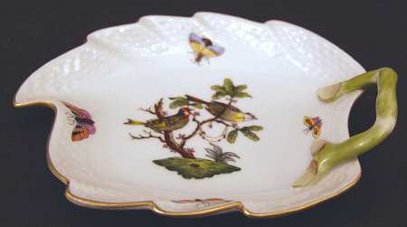 Rothschild Bird (RO) 5" Leaf Dish by Herend