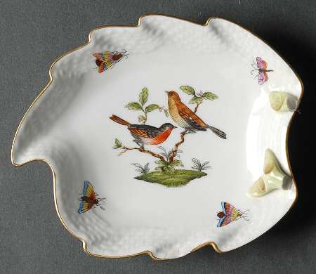 Rothschild Bird (RO) 5" Leaf Dish