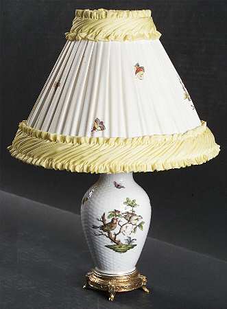 Rothschild Bird (RO) 14" Electric Lamp & Shade
