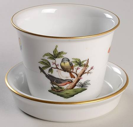 Rothschild Bird (RO) 2" Flower Pot & Underplate