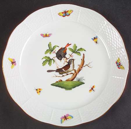 Rothschild Bird (RO) Dinner Plate by Herend