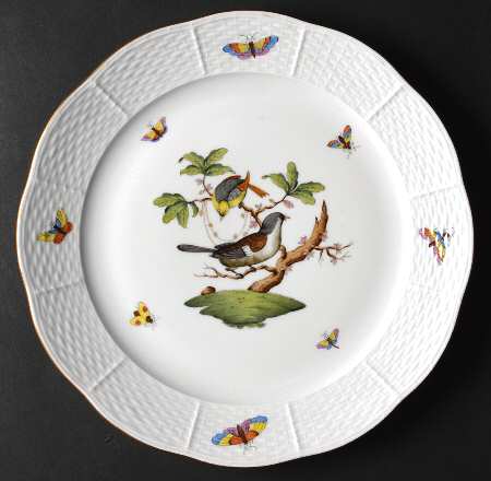 Rothschild Bird (RO) Dinner Plate by Herend