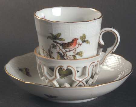 Rothschild Bird (RO) Trembleuse Cup & Saucer Set