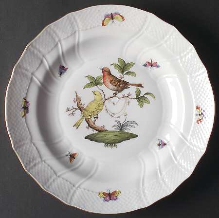 Rothschild Bird (RO) Dinner Plate by Herend